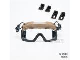 FMA Tactical Helmet Safety Goggles WHITE BK/DE/FG TB1333-DE-W